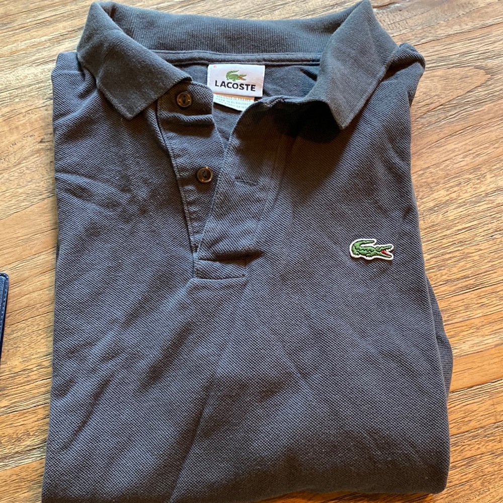 Lacoste polo - dark gray - size FR 6 = US XL